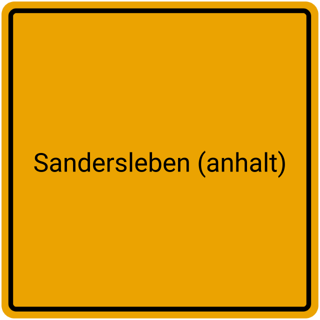 Meldebestätigung Sandersleben (Anhalt)